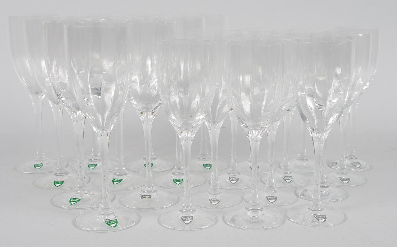 VINGLAS, "Optica", Gunnar Cyrén, Orrefors.