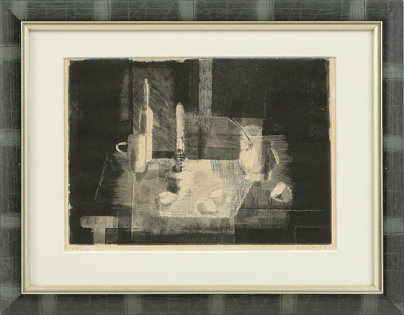 PHILIP von SCHANTZ, litografi, sign o numr 67/110.