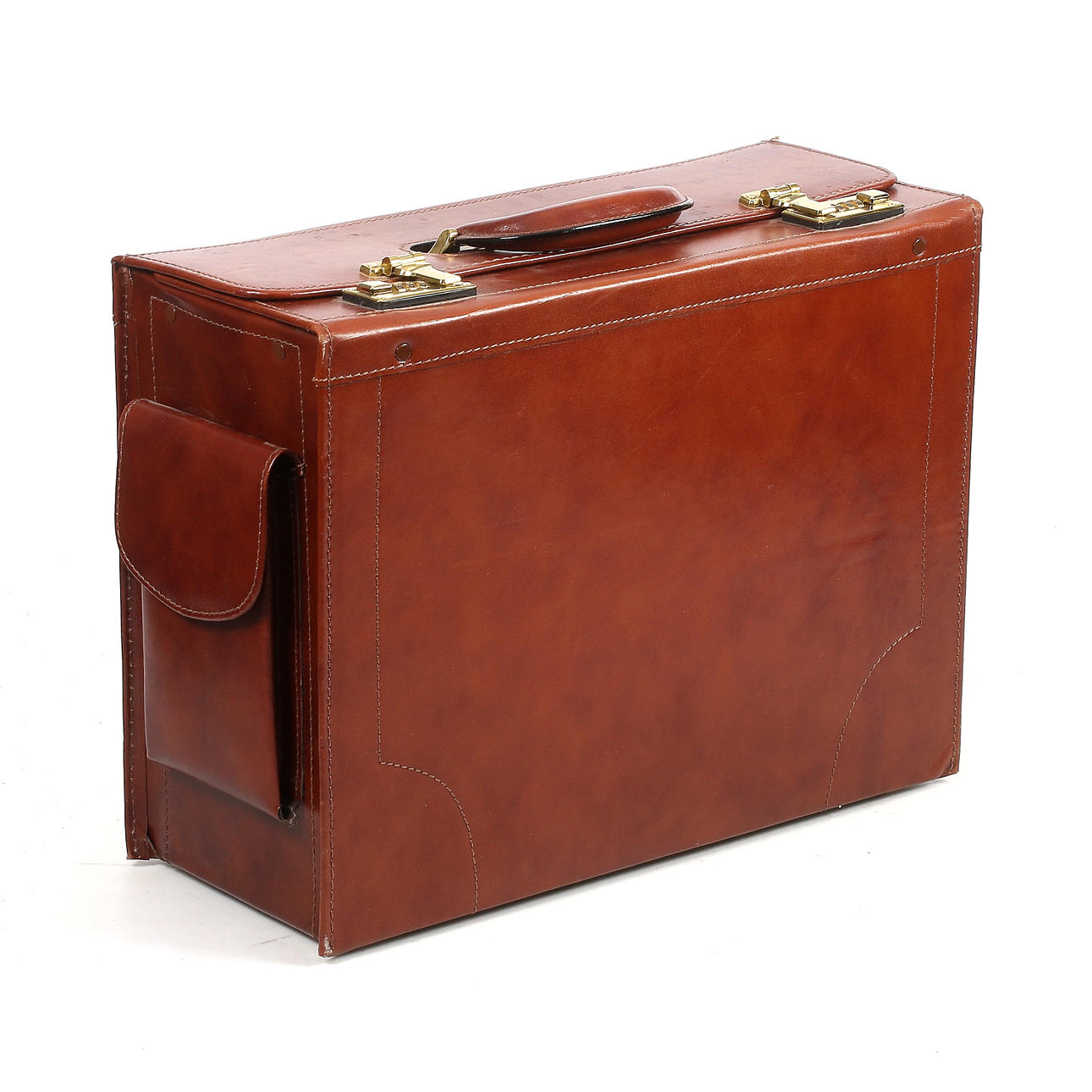 PILOTVÄSKA, läder, 1900-tal.