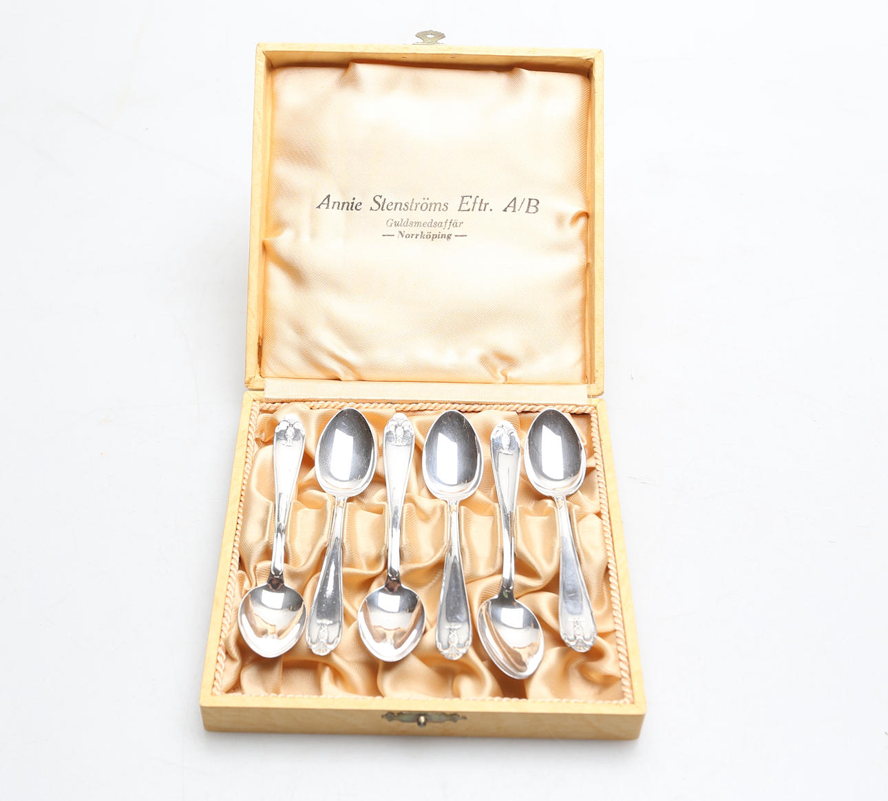 TESKEDAR 6 st, silver, VASA-modell, 1900-tal.