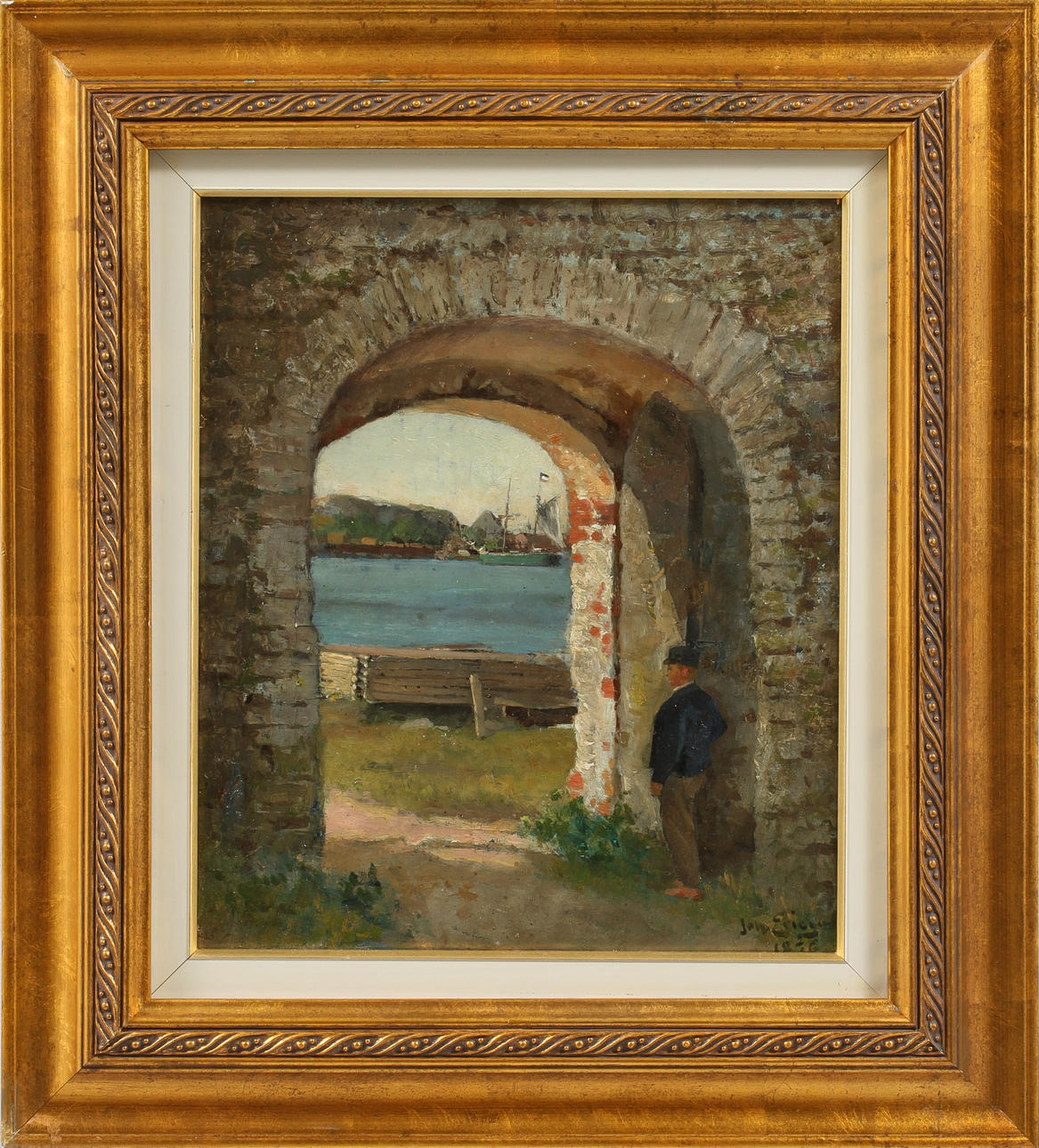 JOHAN ERICSON. Olja på duk, signerad.