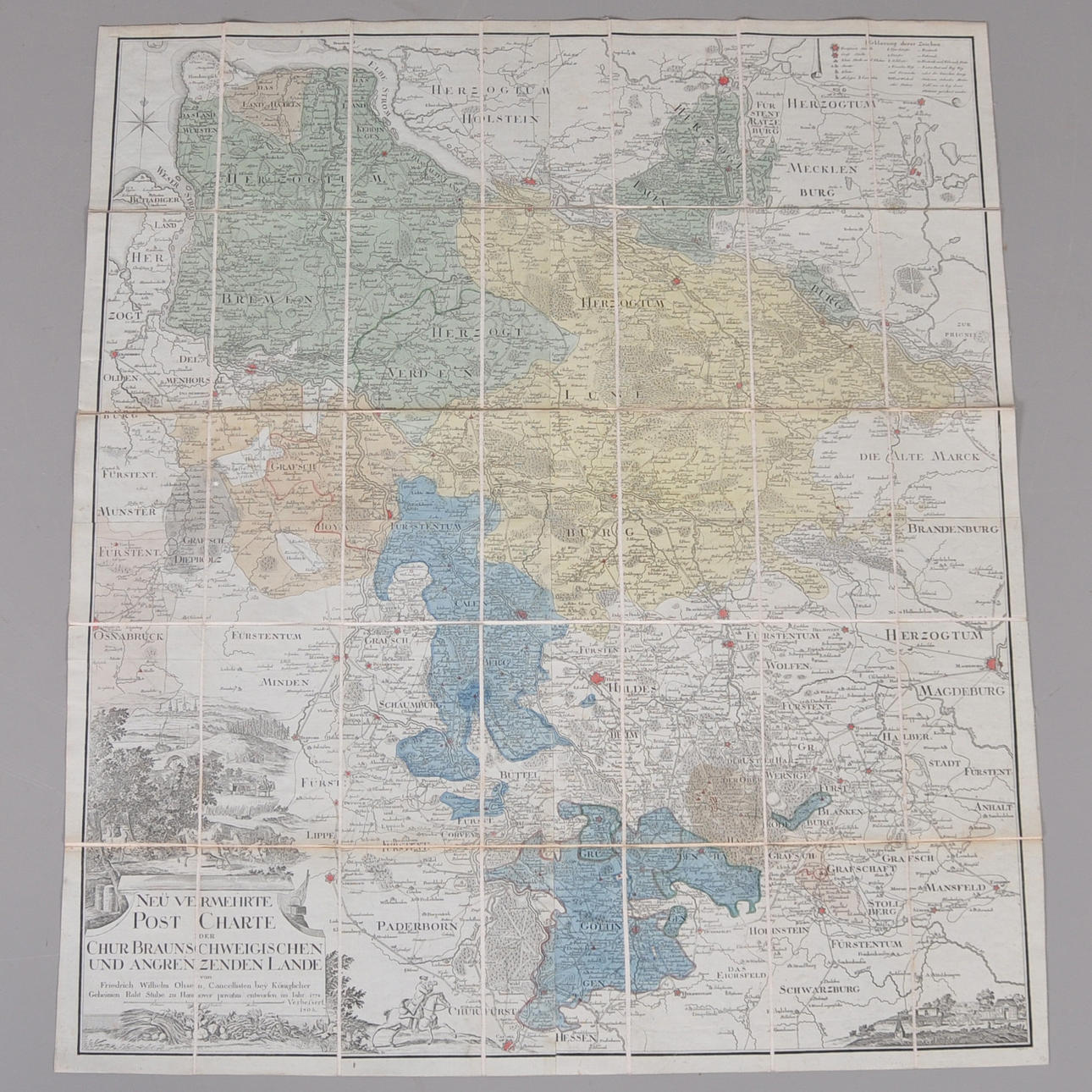 MAP, GERMANY 1803.