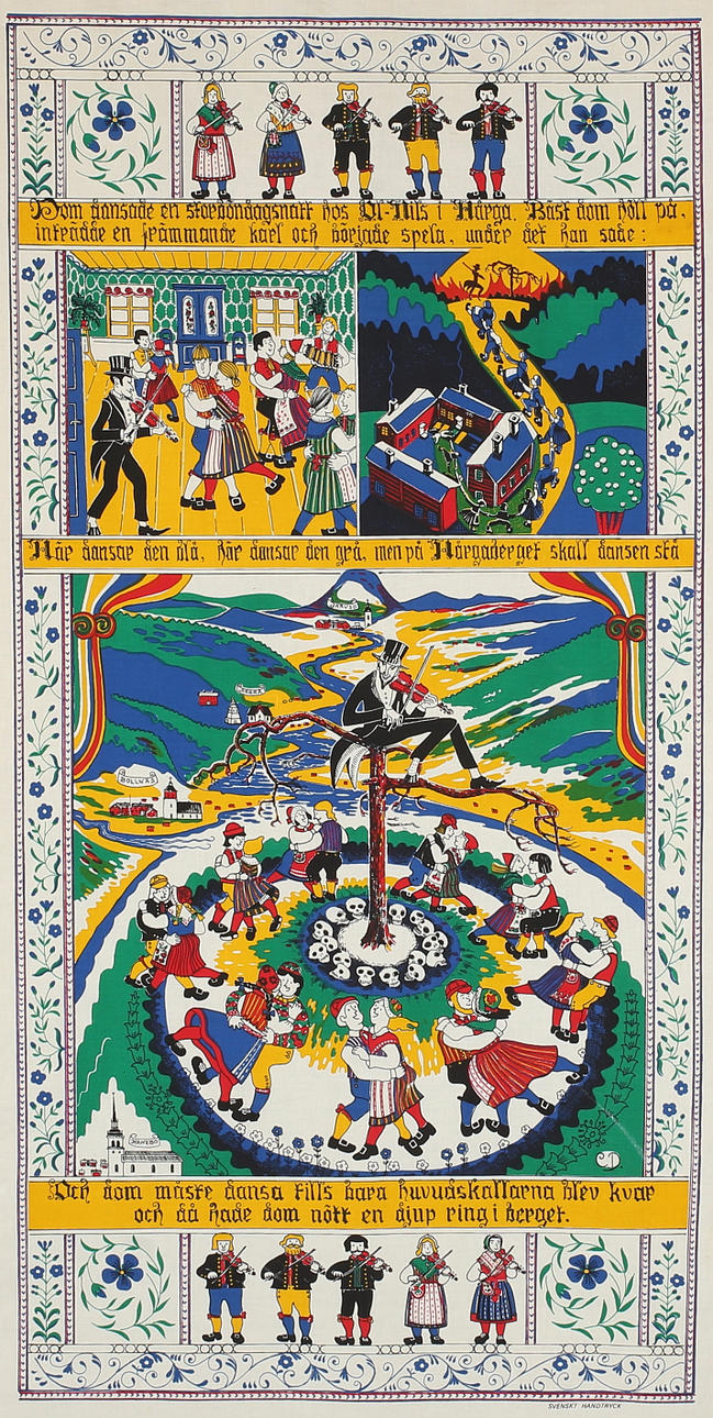VÄGGBONAD, Svenskt handtryck, 1900-talets andra hälft.