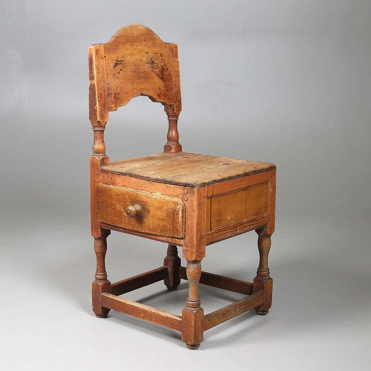 LÅDSTOL, allmoge, 1700-tal.