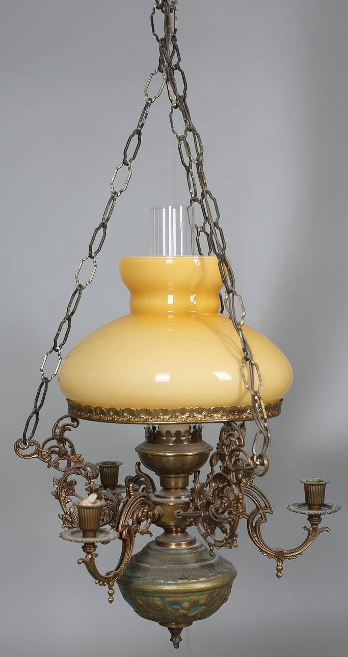 TAKFOTOGENLAMPA, elektrifierad, 1900-talets senare del, höjd 95 cm.