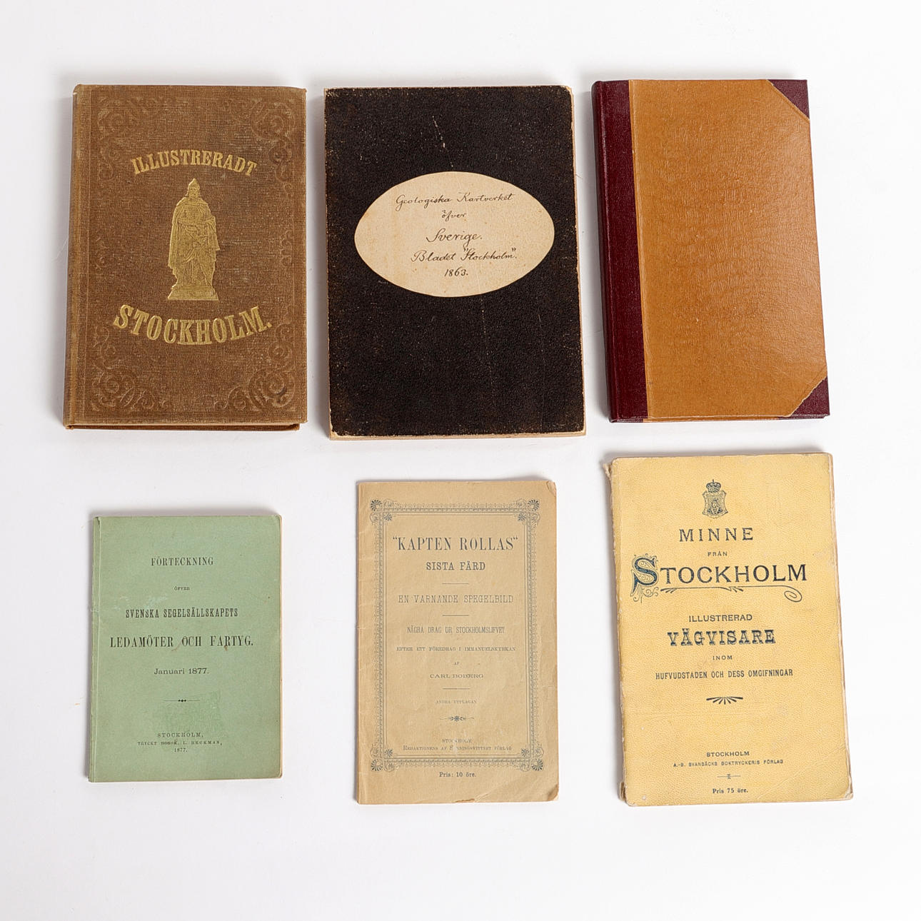 STOCKHOLM, 6 Broschüren/Karten.