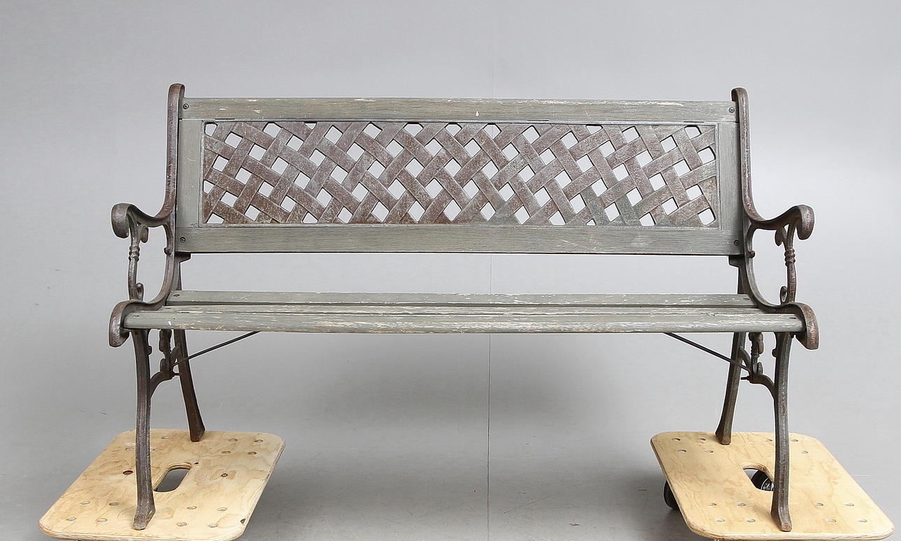 PARK SOFA, støbejern/træ.