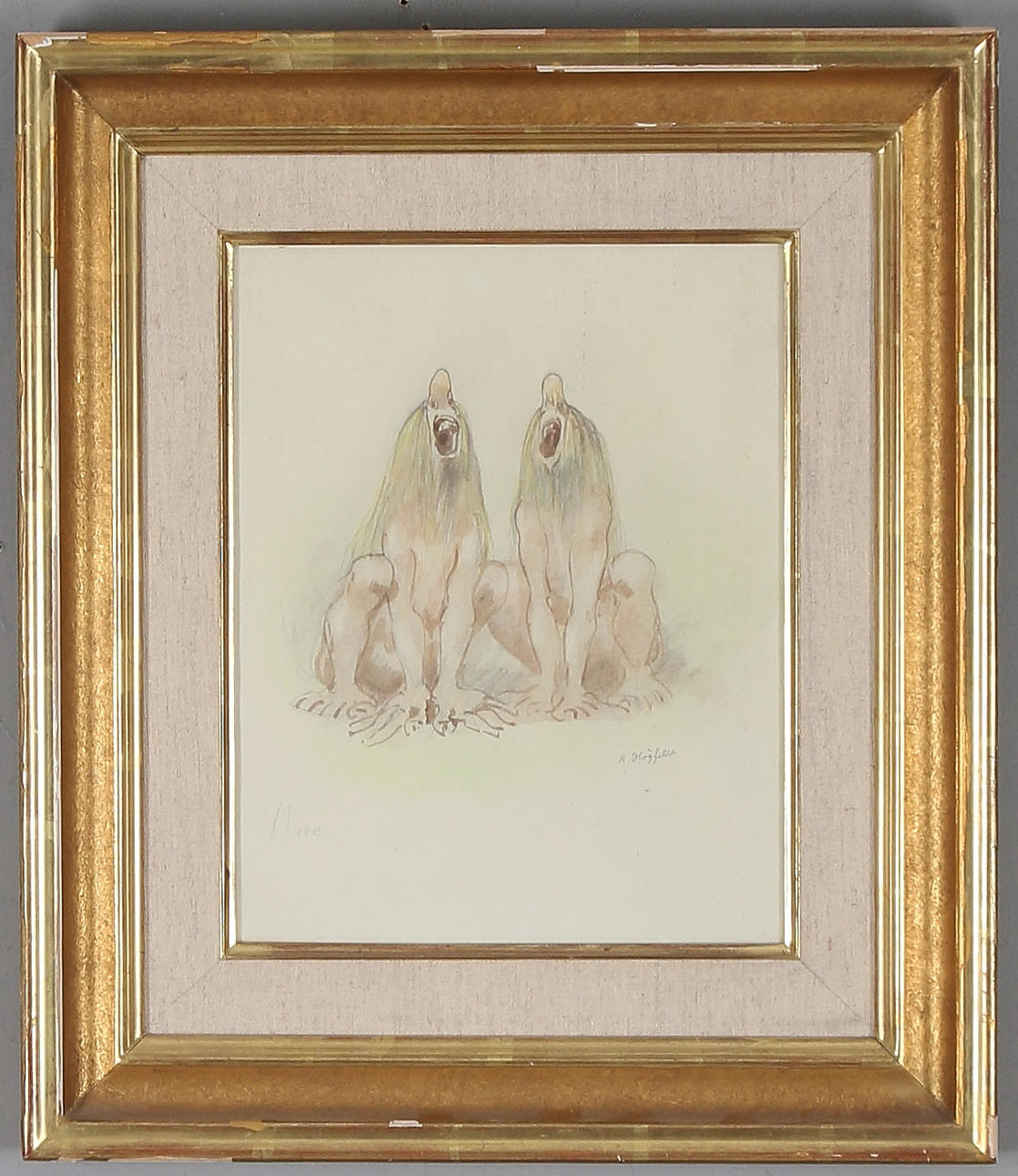 ROBERT HÖGFELDT. "Ylare", watercolour, signed.