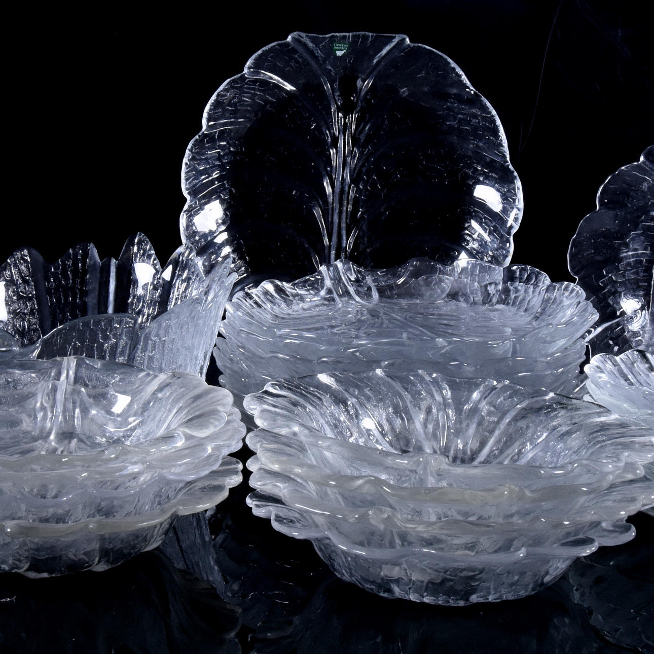 SERVIS, 27 delar, "Eden", Lars Hellsten, Orrefors.