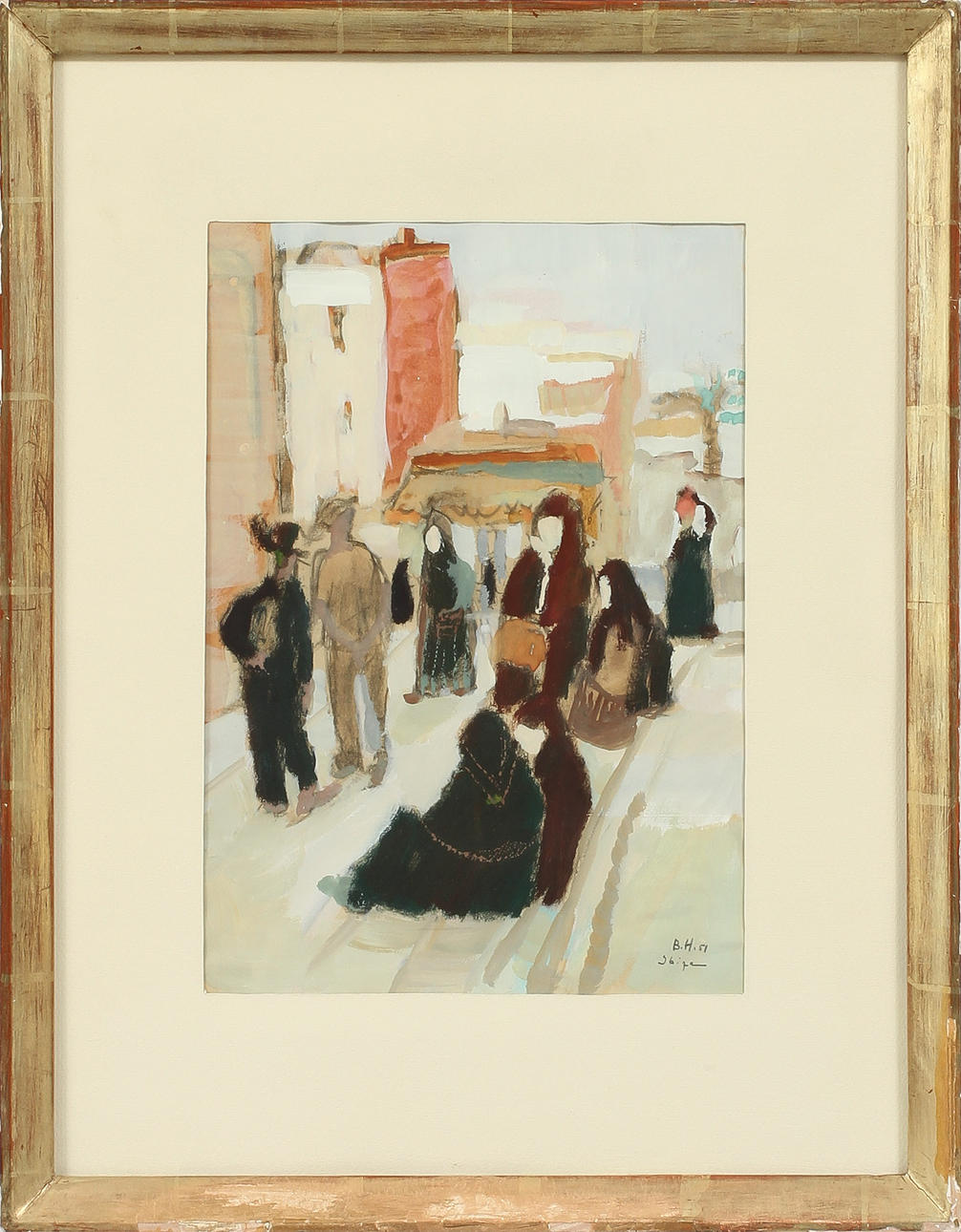 BRITA HANSON, gouache, sign o dat 51.