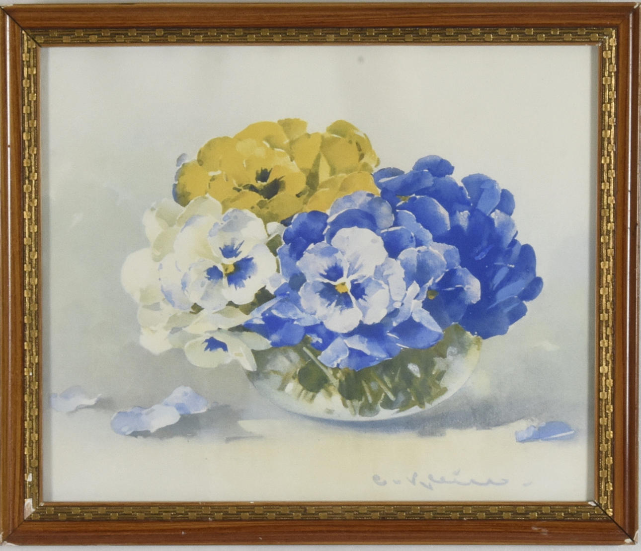 OIDENTIFIERAD KONSTNÄR. Akvarell.