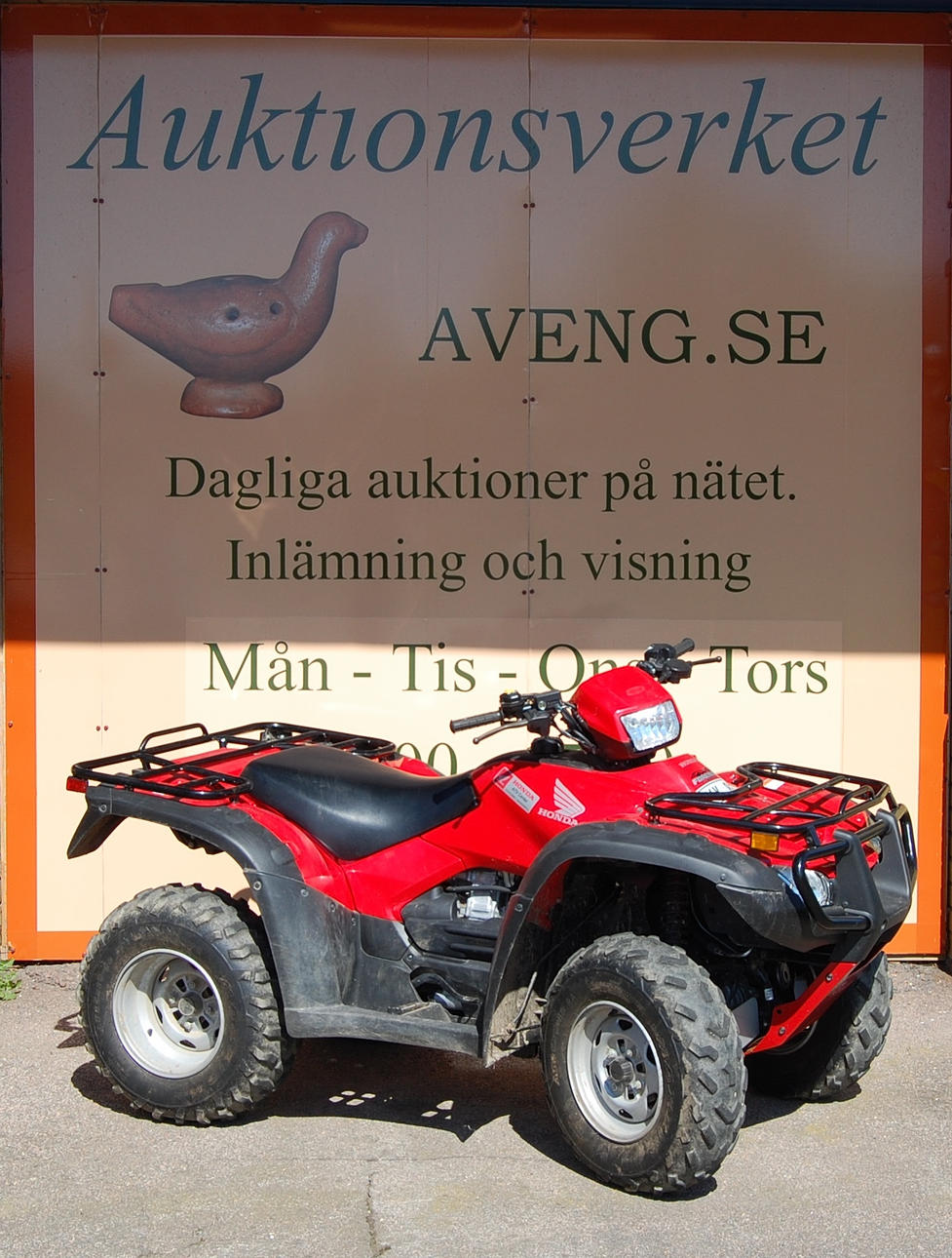 MC, FYRHJULING, Honda TRX500FA, 2012.