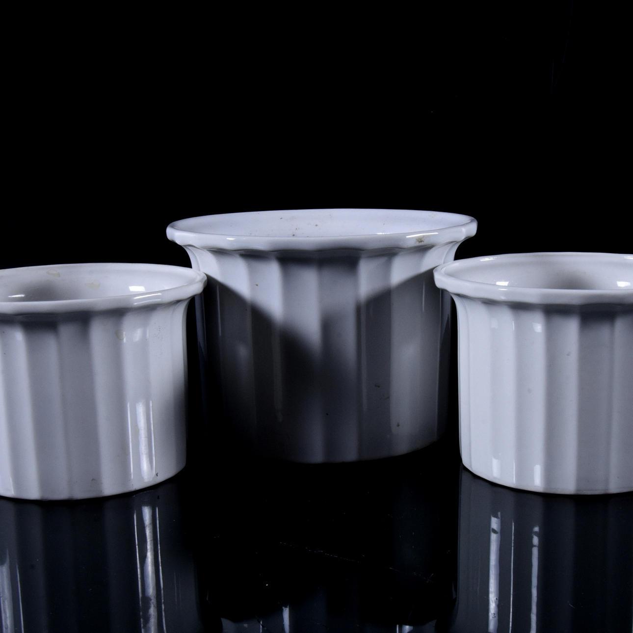 YTTERFODER, 3 st, porslin, Interflora, Gustavsberg.