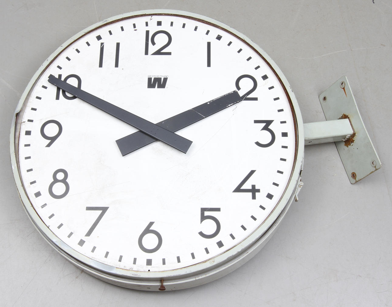INDUSTRIKLOCKA, metall, elektriskt, Westerstrand Sverige, 1900-tal.