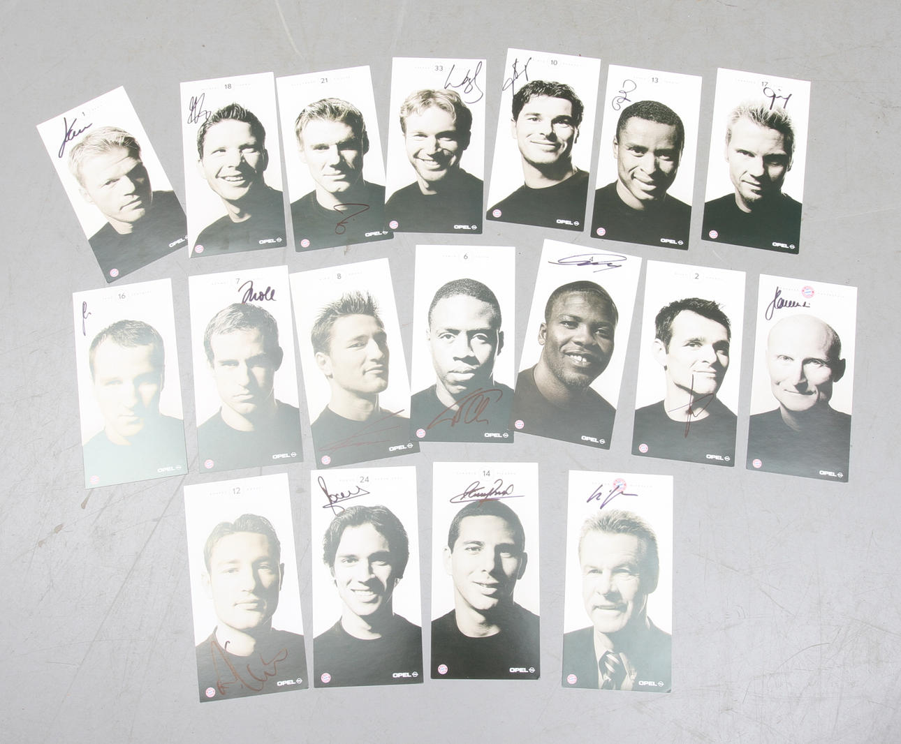 AUTOGRAFER , 17 st, Fotboll, FC Bayern.