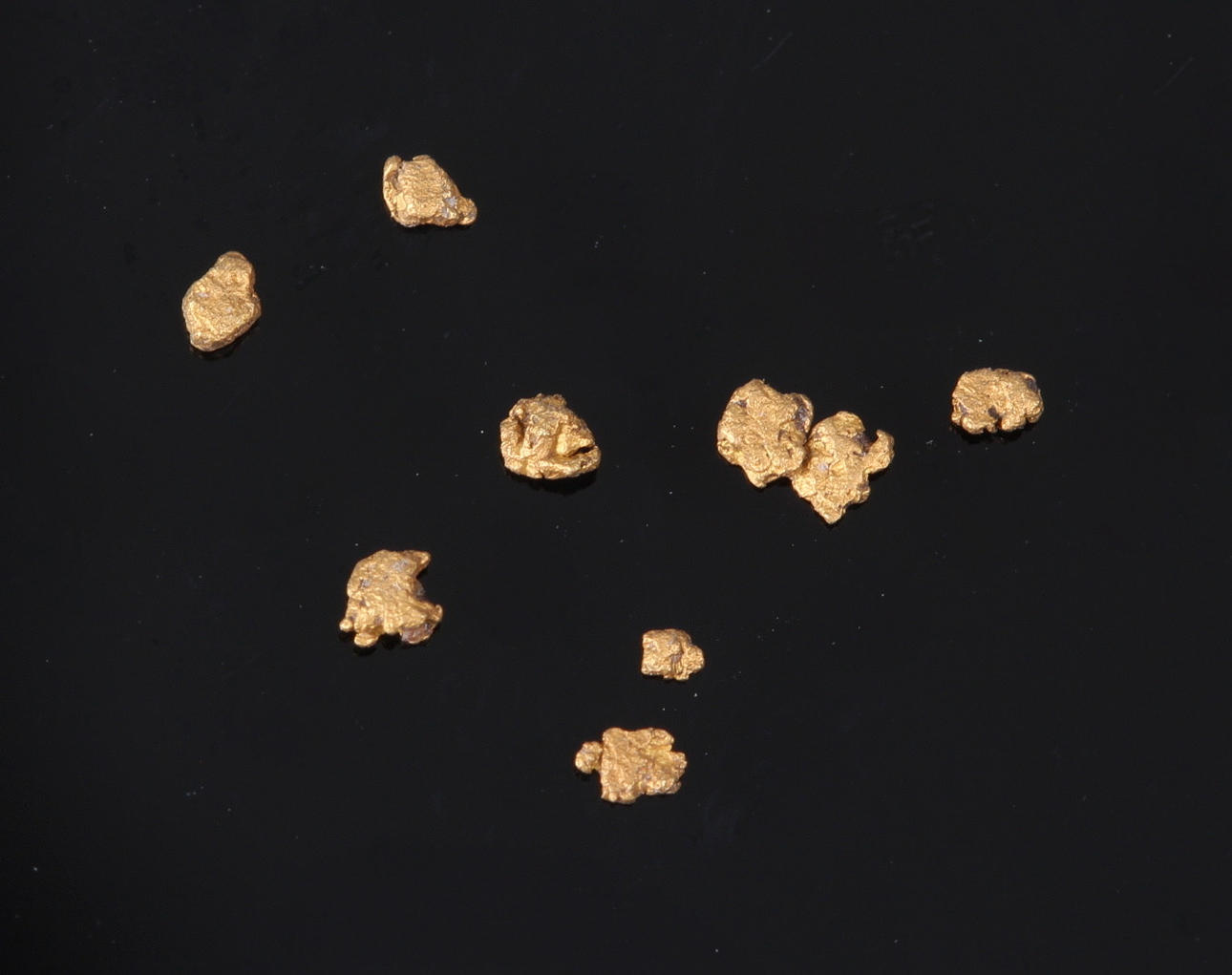 VASKAT GULD, 9 st nuggets, Californien,1955.