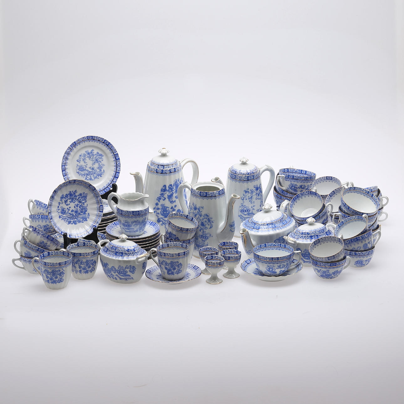 KAFFEE-/TEE-SET, Ein Menge, China Blau, Deutschland.