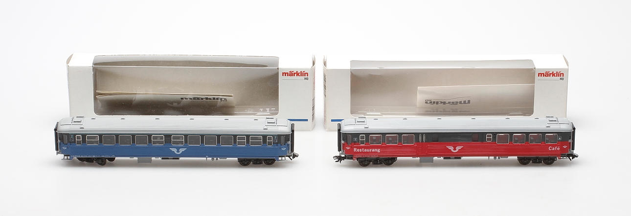 MODELLTÅG, 2 delar, 4377, 4378, Märklin.