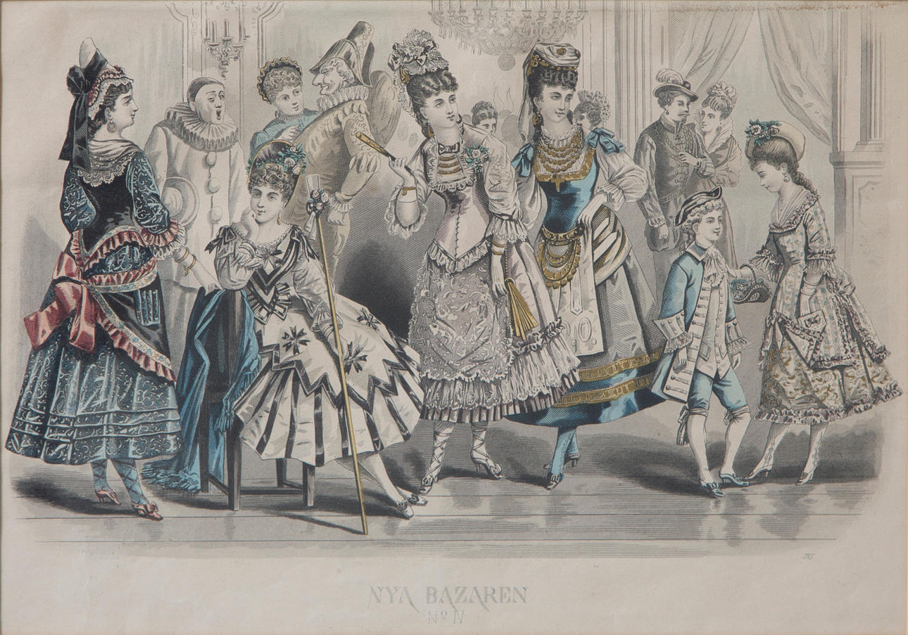MODEBILD, 1800-tal.