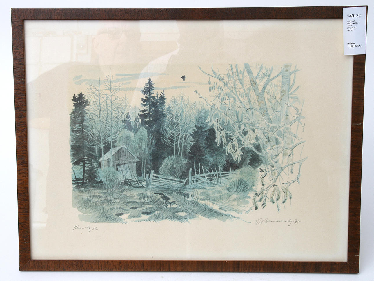 GUNNAR BRUSEWITZ. (535) PAINTING LITHOGRAPHY, Swedish.