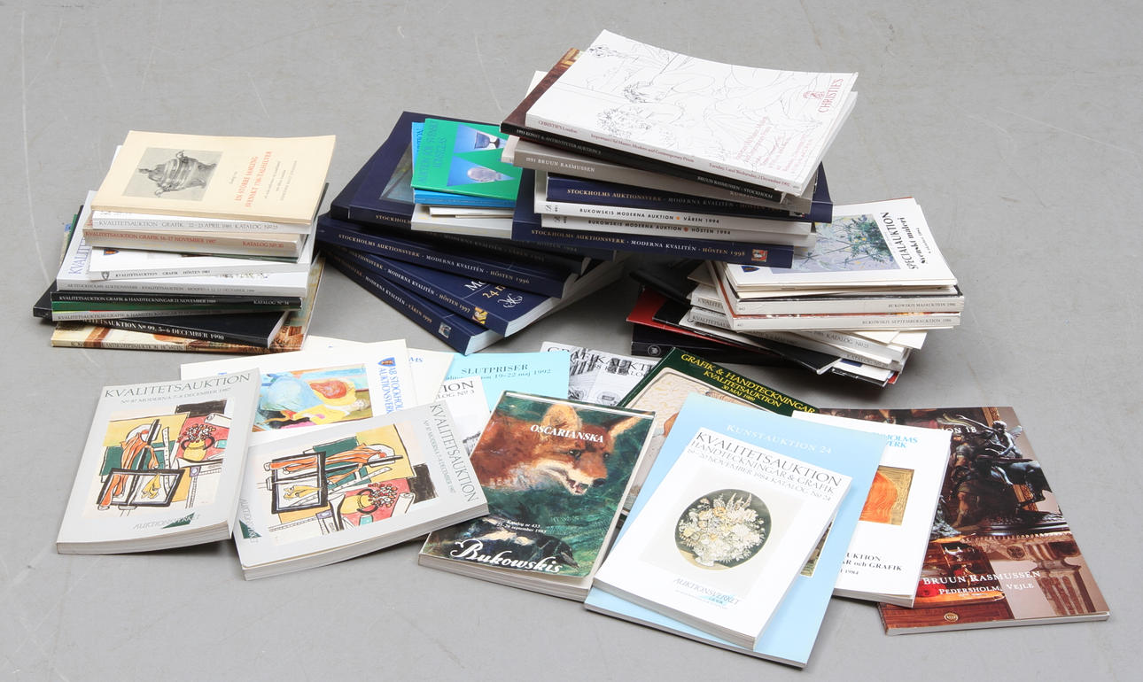 DIVERSE AUKTIONSKATALOGER, Ca 60 st.