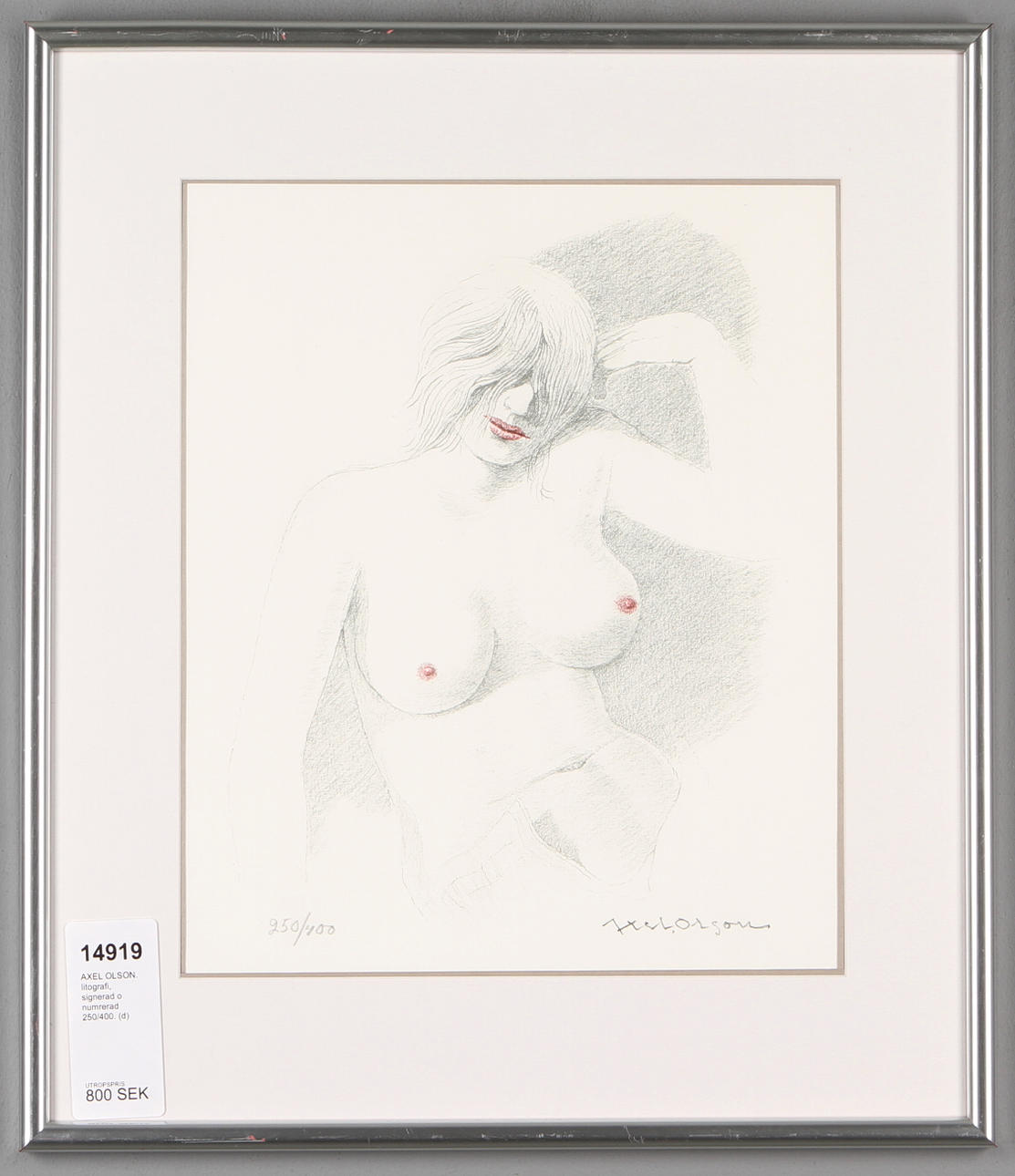 AXEL OLSON. litografi, signerad o numrerad 250/400.