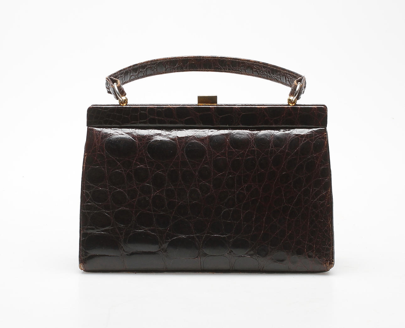 HANDVÄSKA, krokodil.