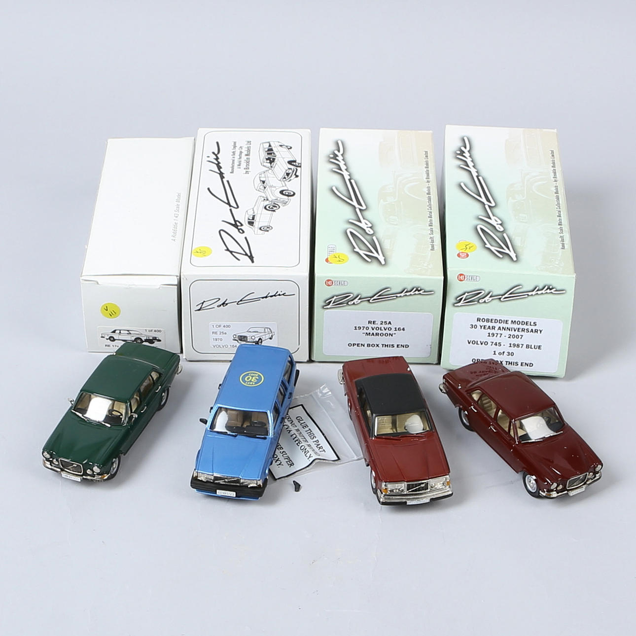 ROBEDDIE VOLVO 4 cars in original boxes.