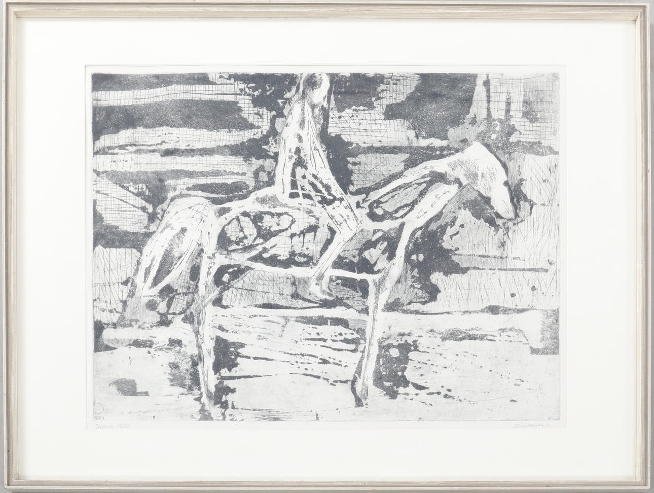 LITHOGRAPHY, HALINA CHROSTOWSKA, signed, numbered 12/30.