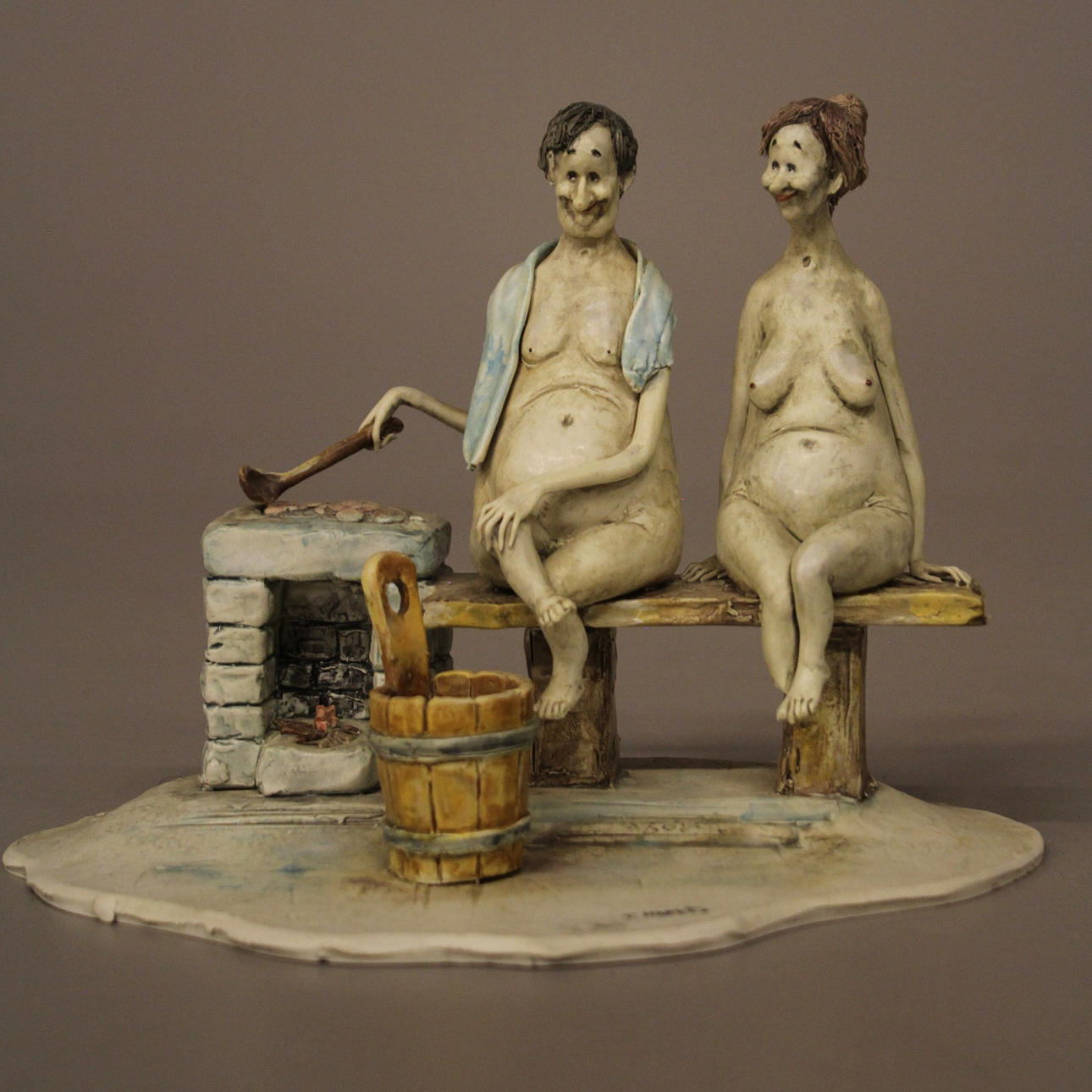 TONI MORETTO. FIGURIN , signerad.