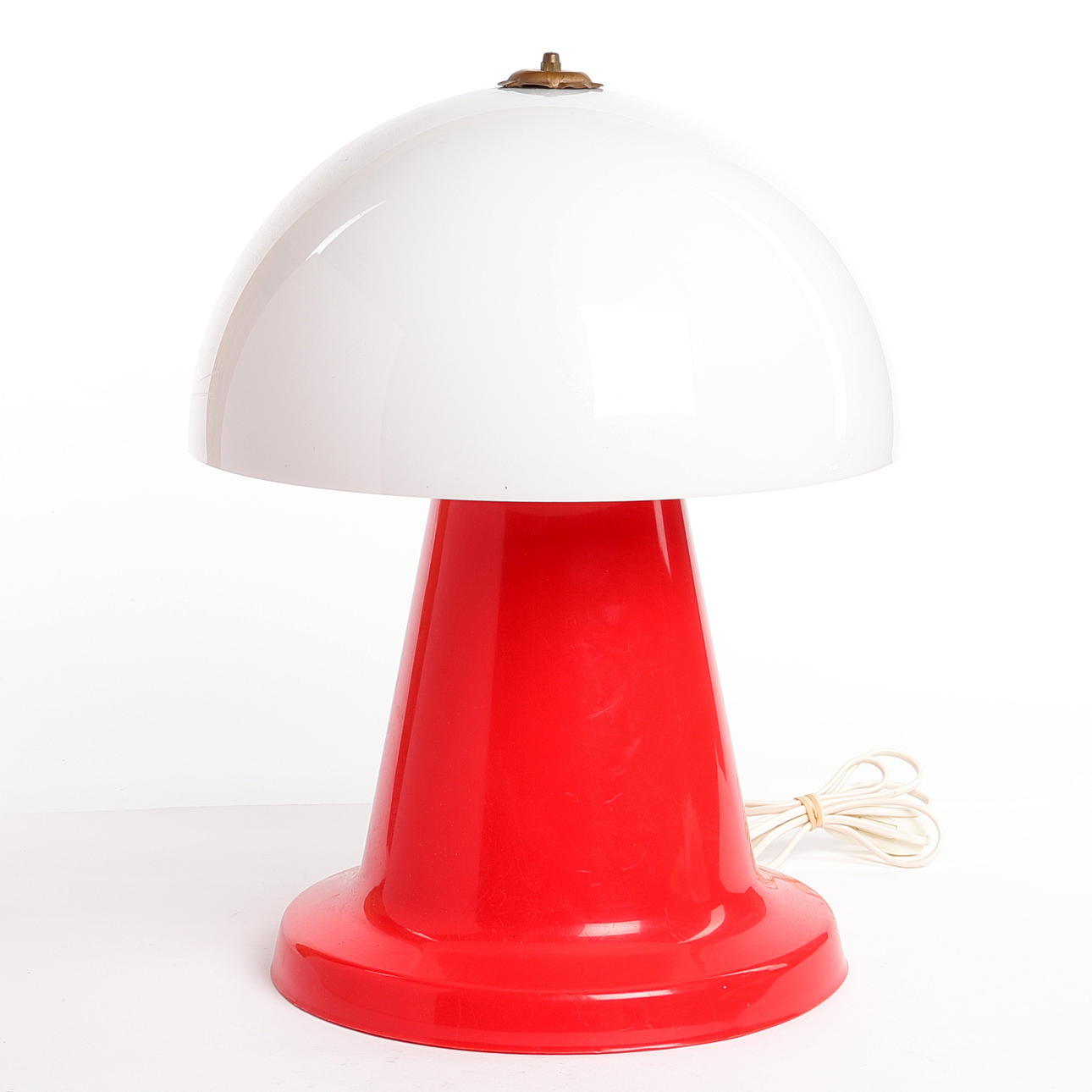 TABLE LAMP, plastic, 1970s.