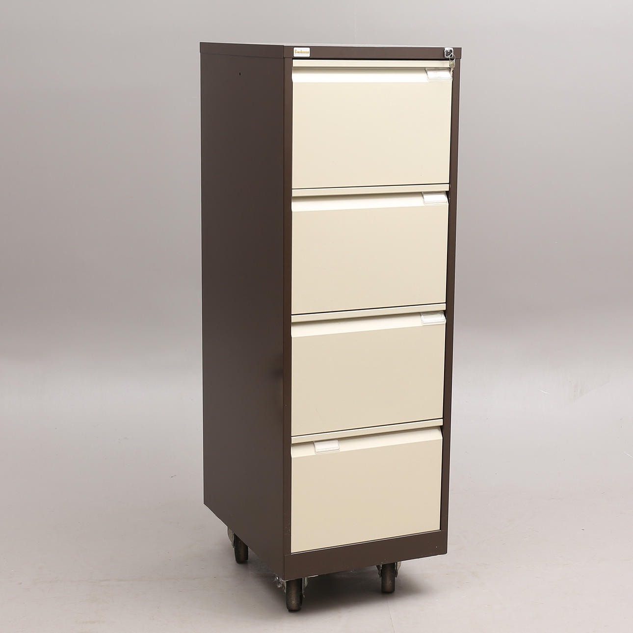 MAPSKAB med 4 skuffer, metalplade, Gerdmans.