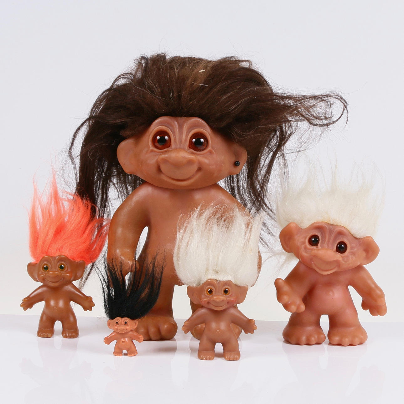 TROLL, 5 piezas Thomas Dam, Dinamarca, 1900.