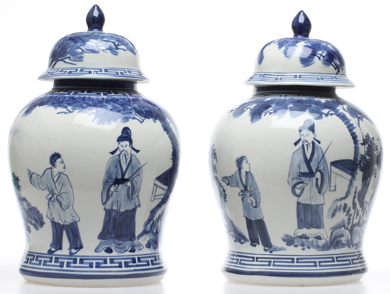 LOCKURNOR, 2 st, porslin, orientaliska, 2000-tal.