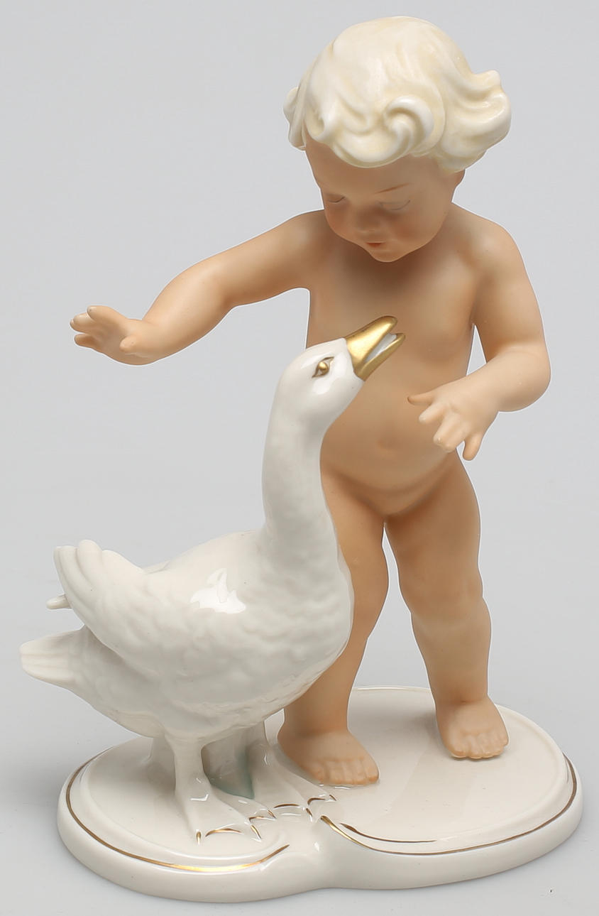 PORSLINSFIGURIN Shaubauch Kunst, 1900-tal.