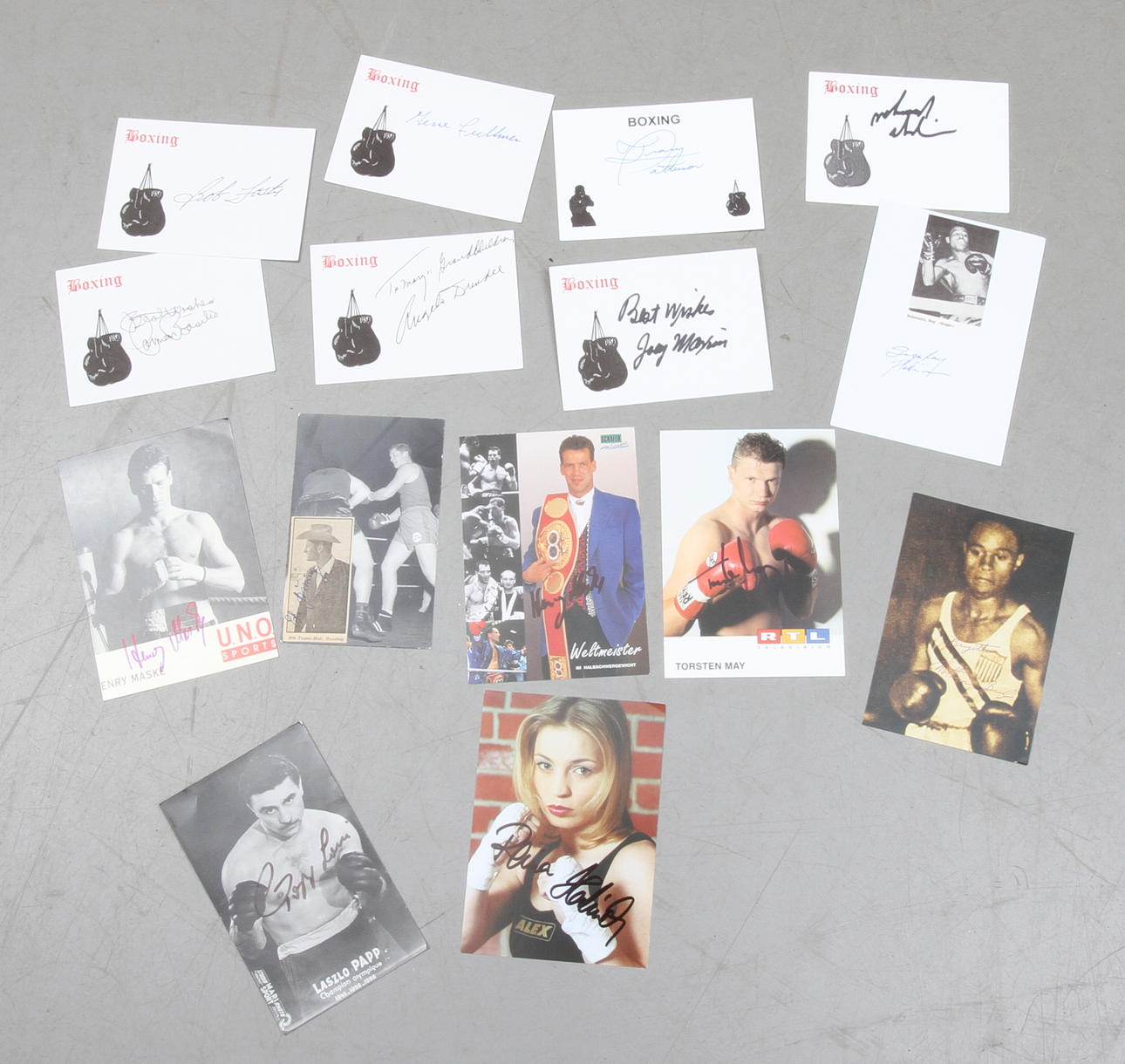 AUTOGRAFER, 15 st, Boxning.