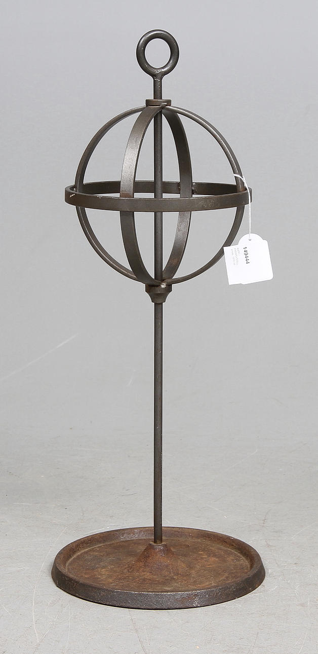 KÄPP / PARAPLYSTÄLL, smide, 1930-tal.