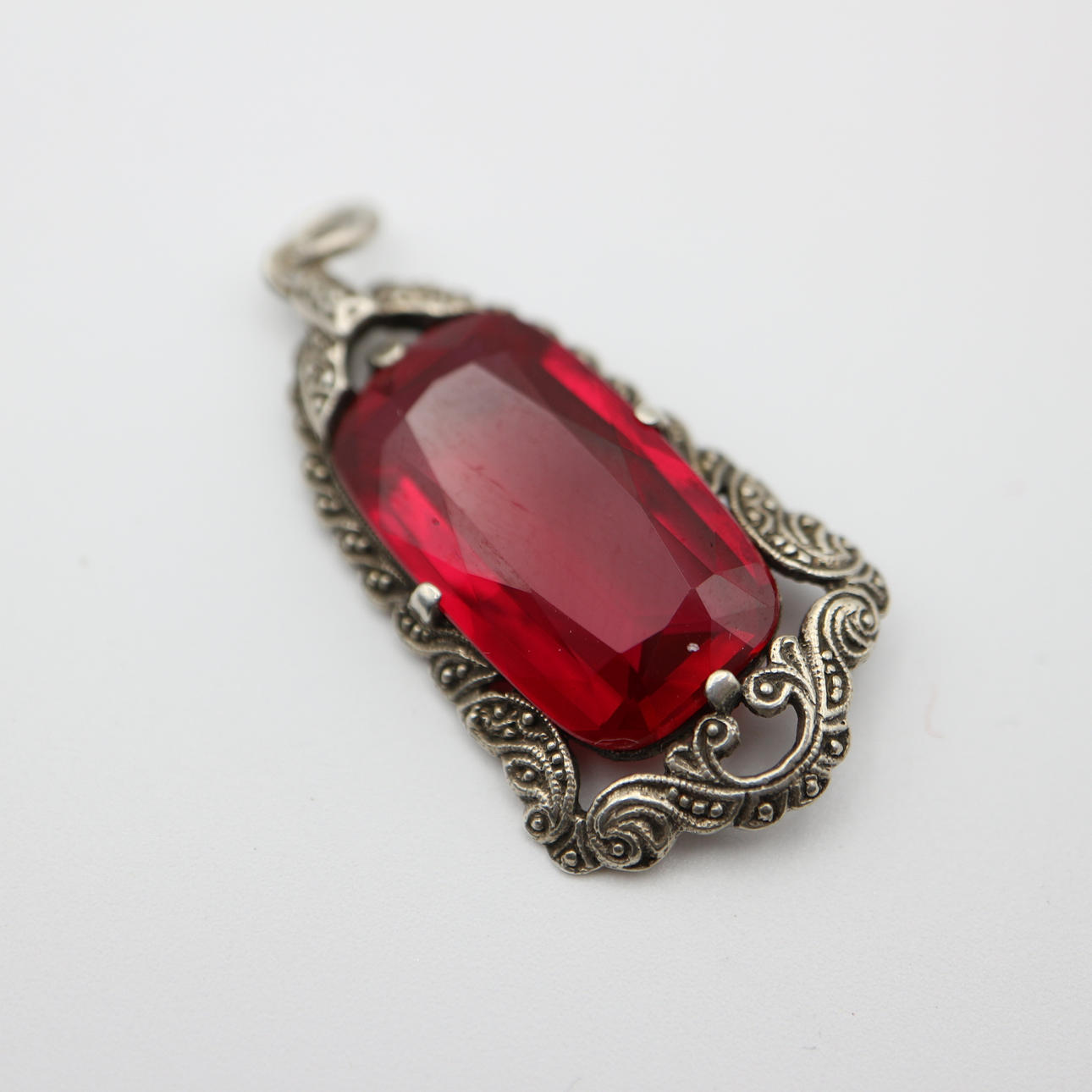 JUGENDSTIL ANHÄNGER 800 SILBER.