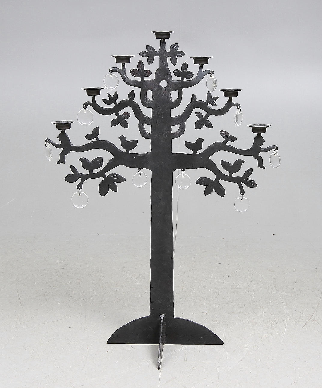 BERTIL VALLIEN. "Livets träd", Boda Smide. Golvljusstake.