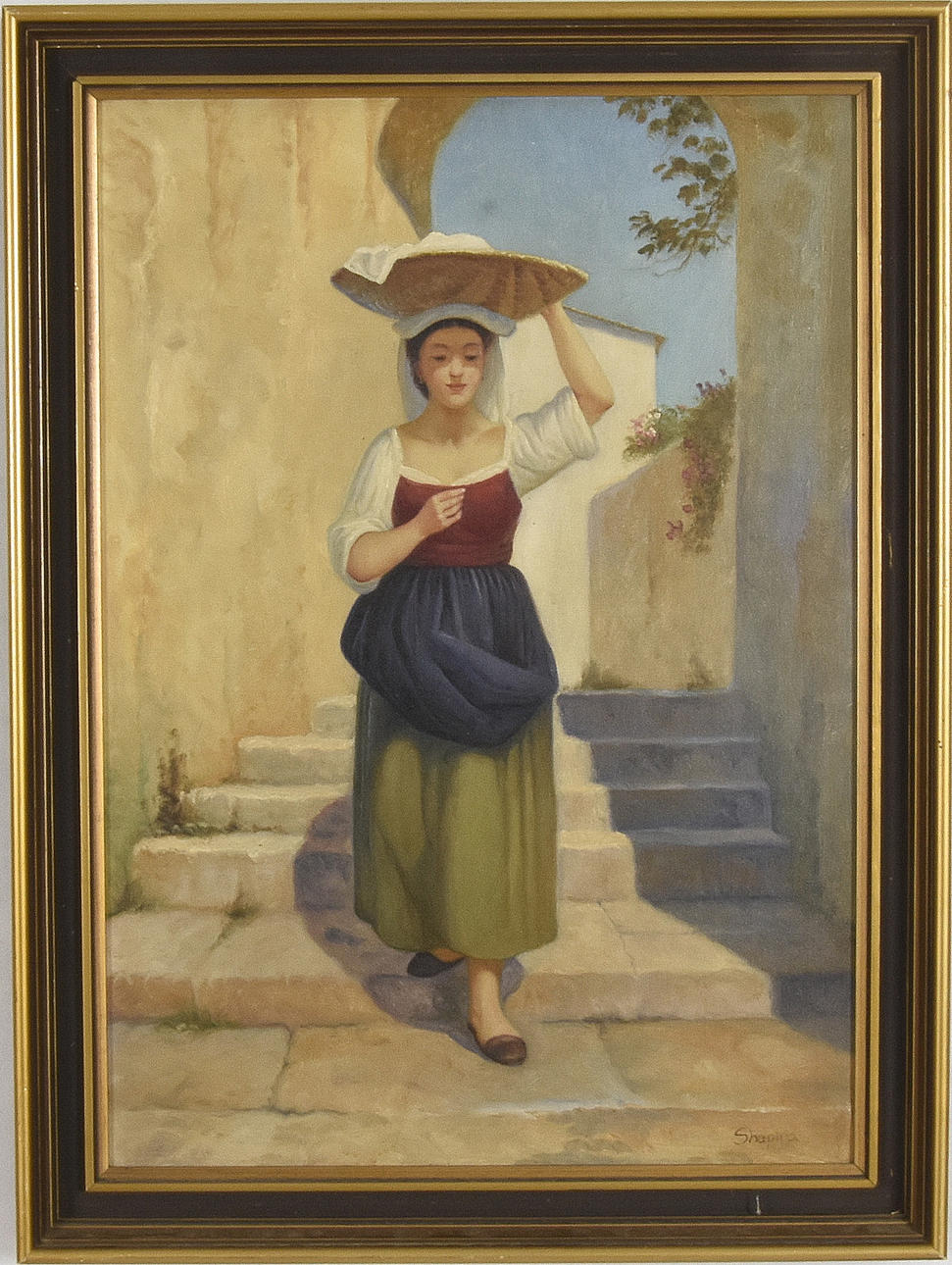 OIDENTIFIERAD KONSTNÄR. Olja på duk.