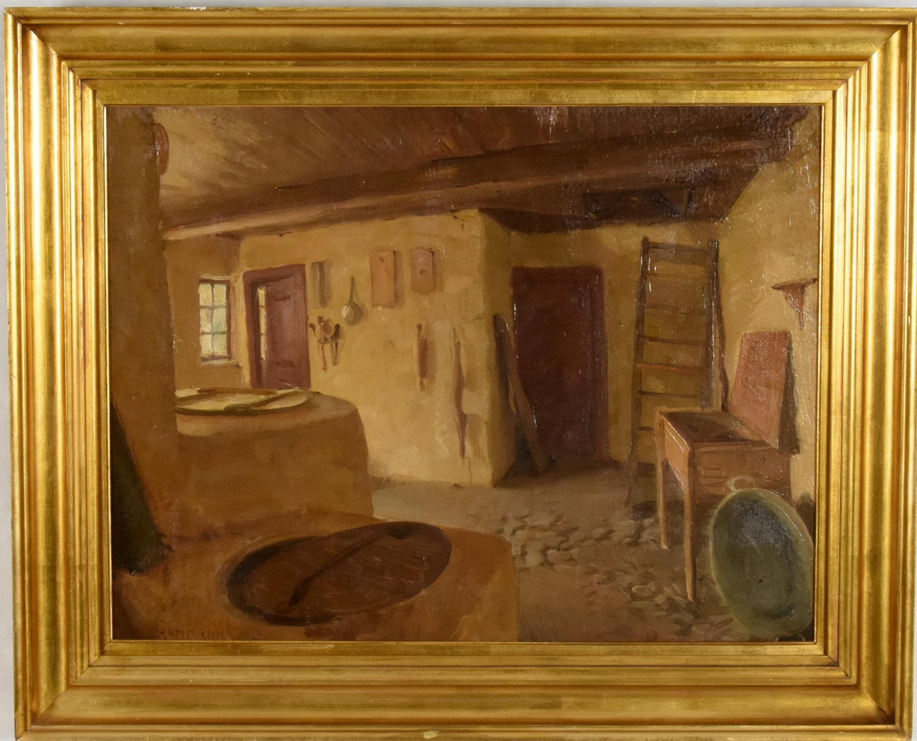 MARIUS HAMMANN. Olja på duk.