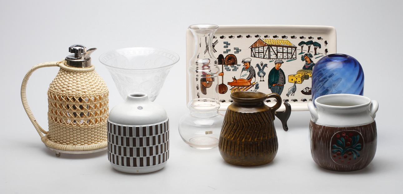 GLAS OCH KERAMIK mm, bl.a. Upsala Ekeby, Reijmyre.