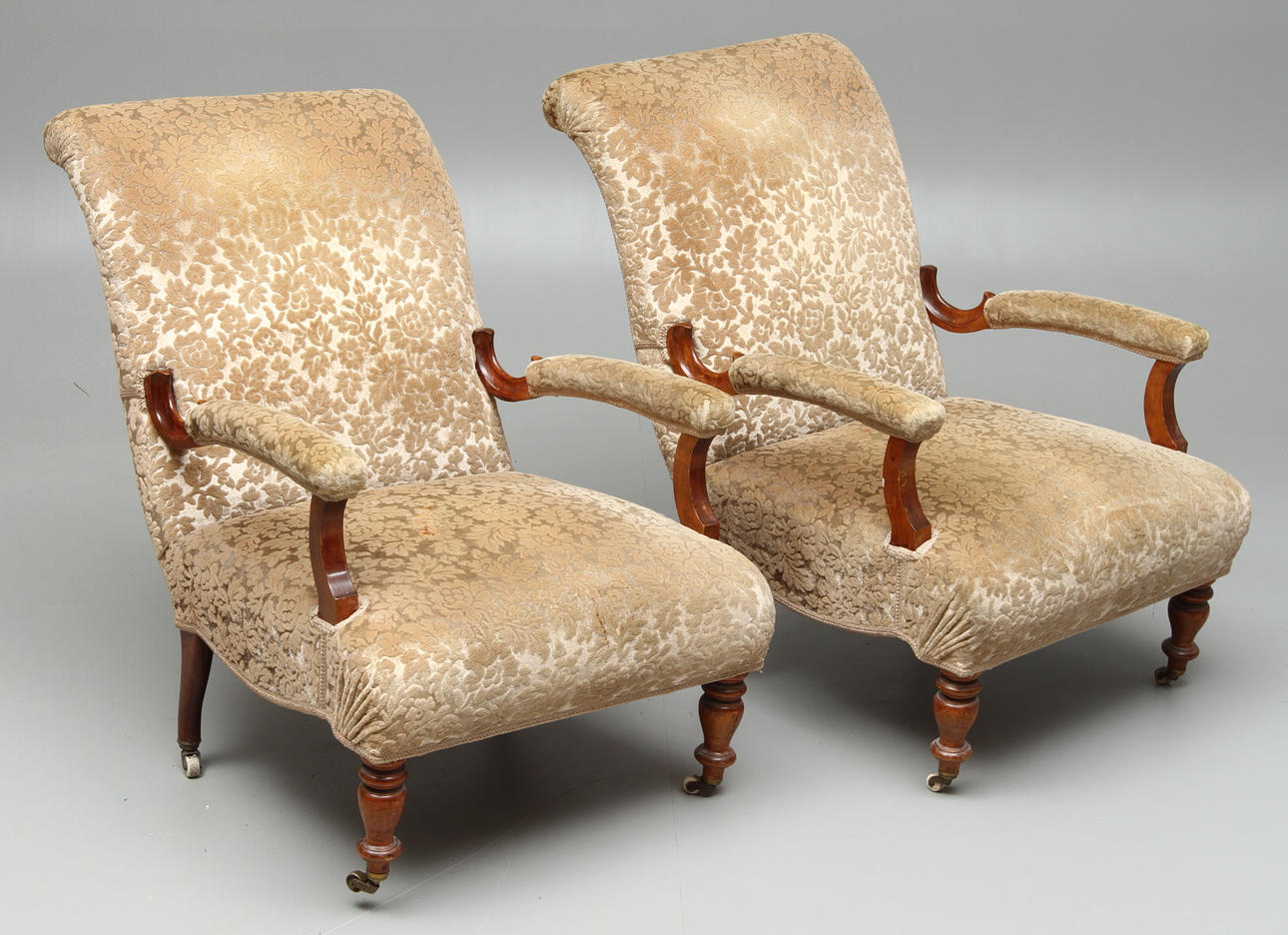 FÅTÖLJER, 2 st, 1800-tal.