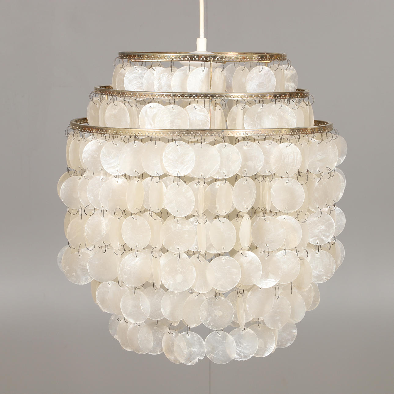 CEILING LAMP, seashell, second half of the 20th century.