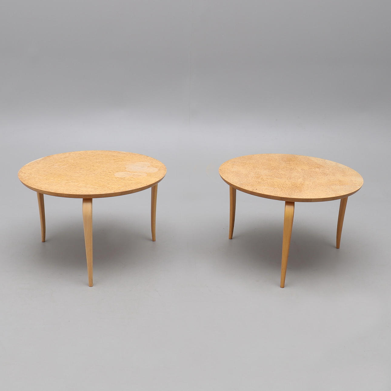 BRUNO MATHSSON. "ANNIKA", SOFFBORD, två stycken, Dux.