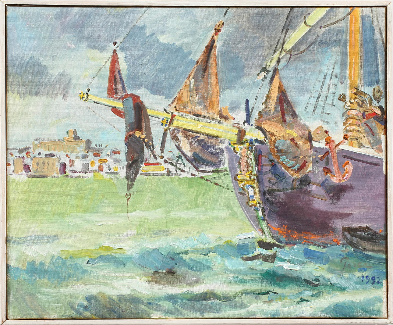 MARTIN POSER. Olja på duk, signerad 1992.