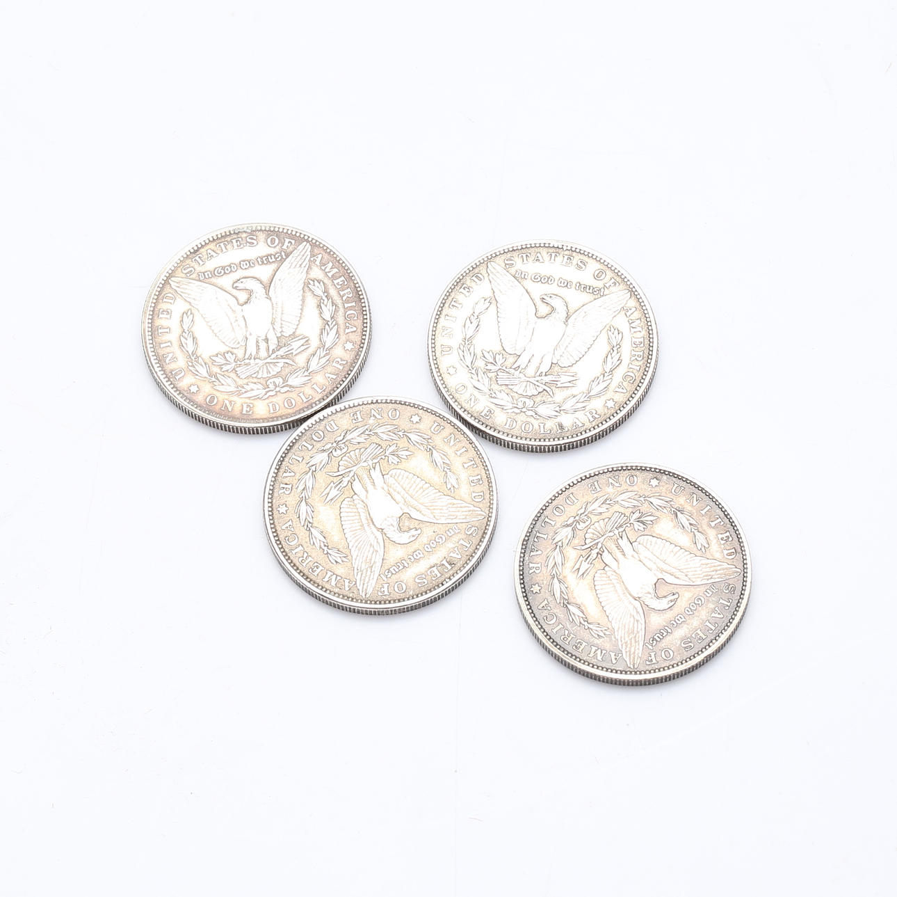 MONEDAS, 4 uds, marcadas "E. Pluribus Unum 1921...".