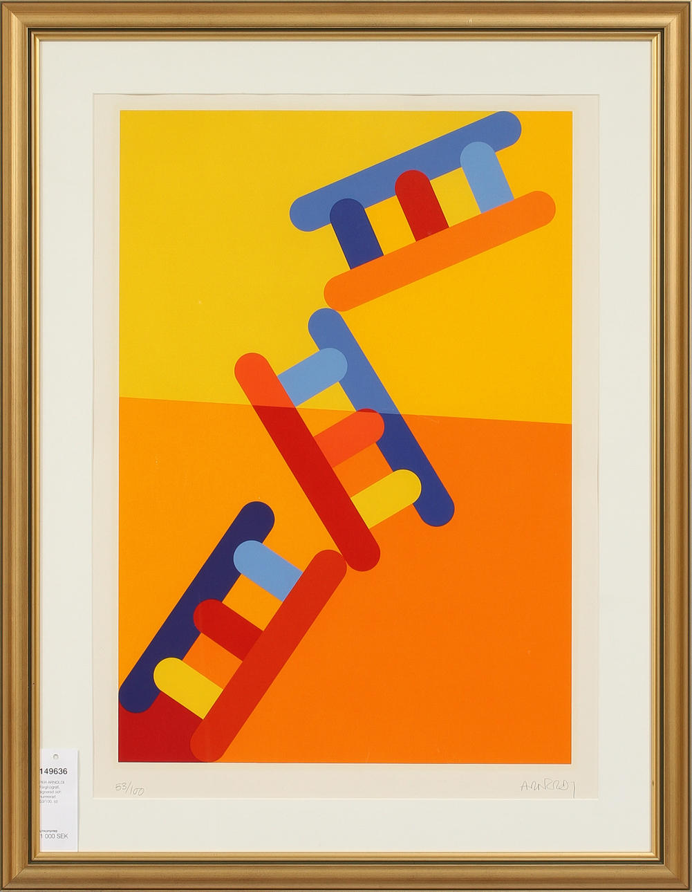 PER ARNOLDI. Färglitografi, signerad och numrerad 53/100.