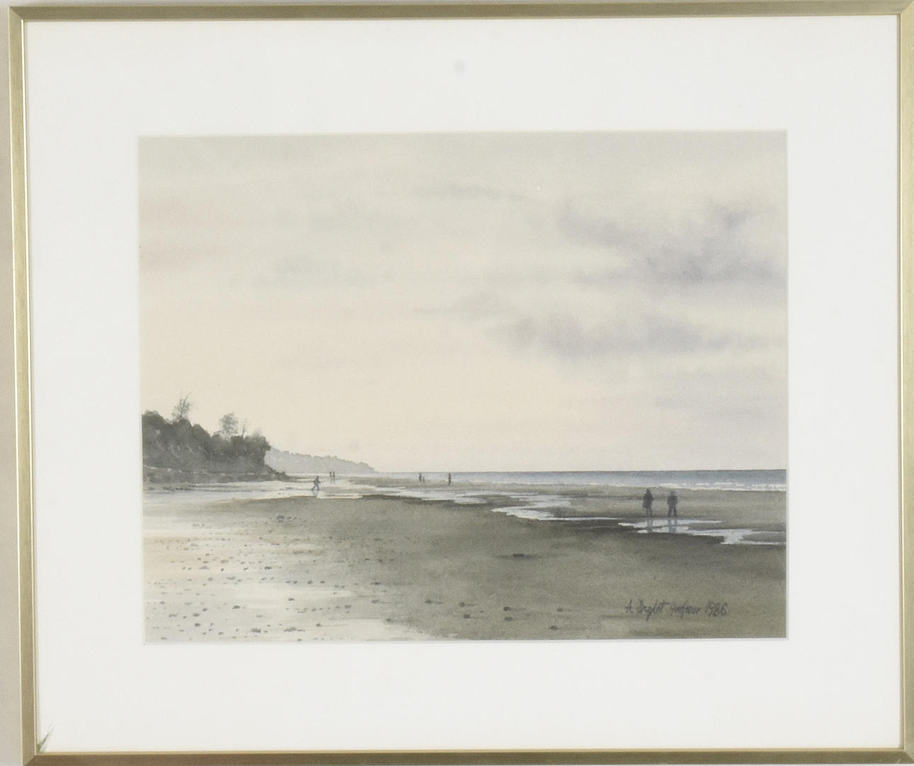 ANDRÉ INGLOT. Aquarell.