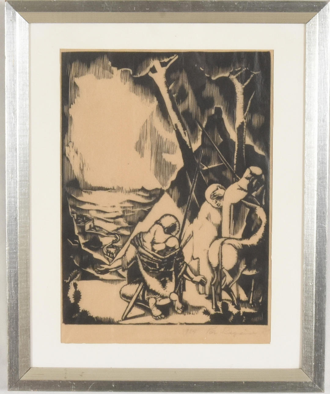 PÄR SIEGÅRD. Träsnitt.